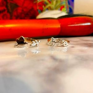 2 Silver plated Rings Bundle!!